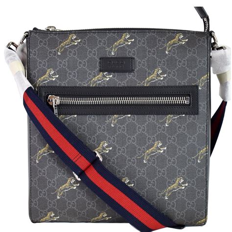 gucci supreme tiger messenger bag|Messenger bag with interlocking g.